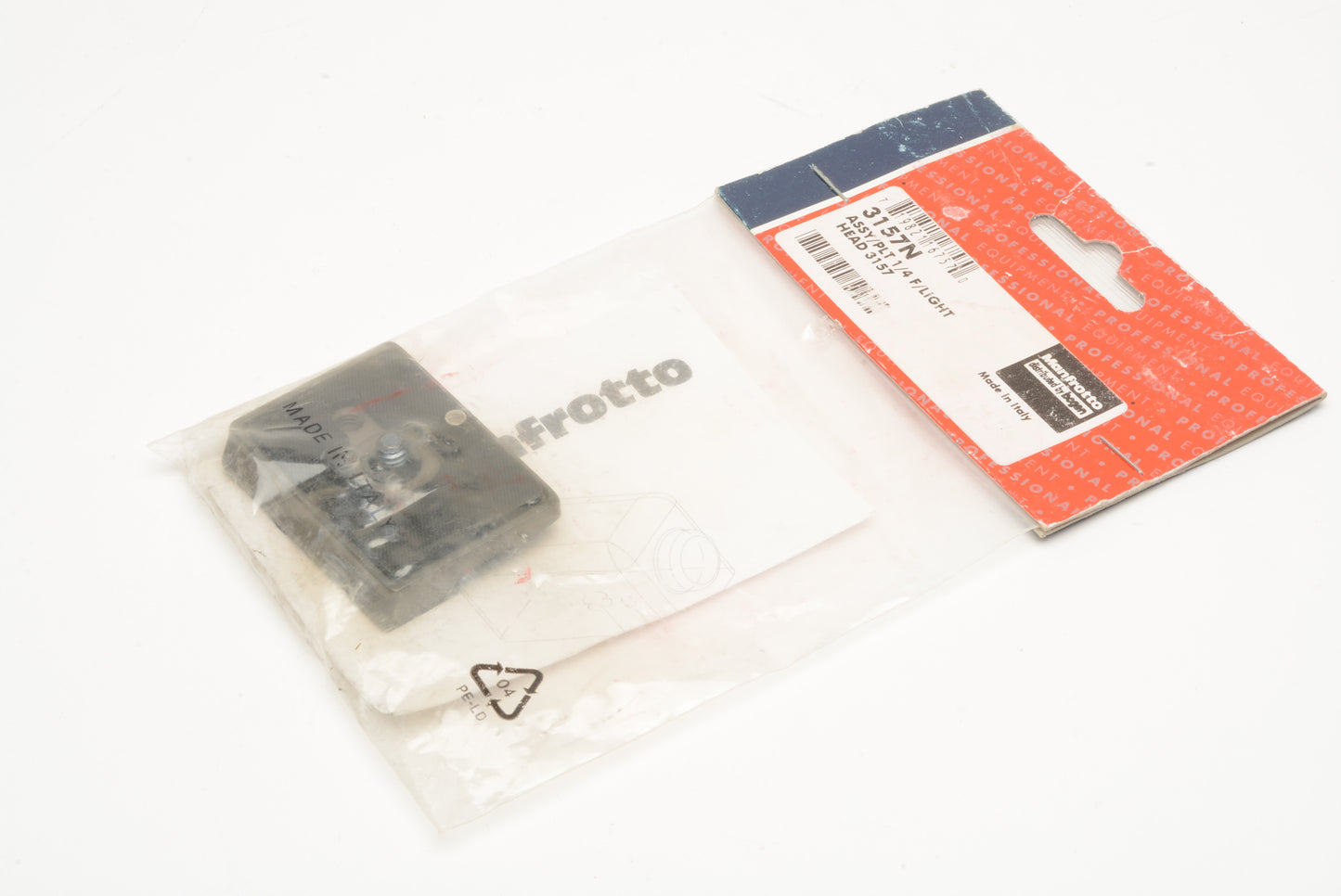 Manfrotto Quick Release Mounting Plate 1/4-20 Threads (3157N) New
