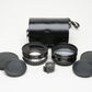 Yashica Yashikor Wide Angle, Telephoto, Finder set in case (Y110 & Y112)