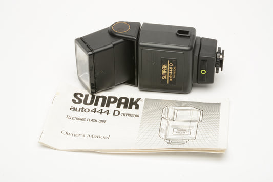 Sunpak Auto 444D w/Minolta MX-2D TTL module for X700, Leica R4++++