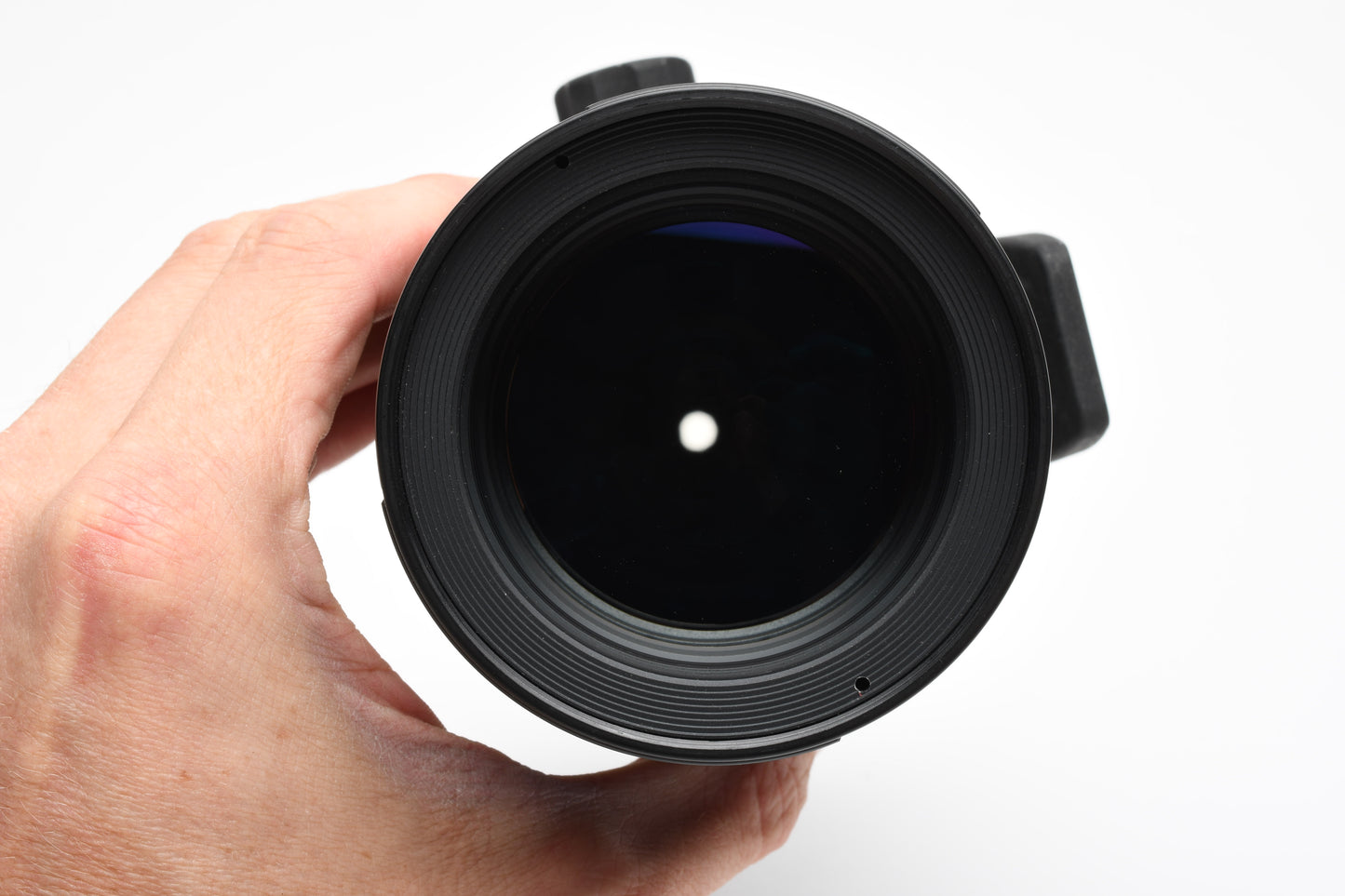 Sigma 180mm f3.5D Tele lens for Nikon AF, Hood+Caps, Sharp!