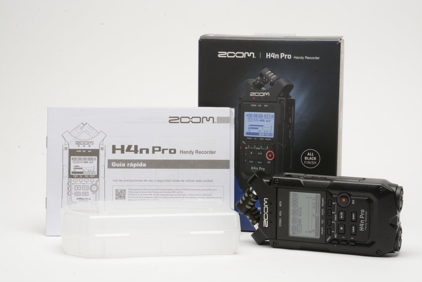 Zoom H4n Pro Handy 4-track audio recorder, boxed, tested, barely used
