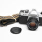 Pentax K1000 35mm SLR w/50mm f2 lens, New seals, canvas strap, Awesome
