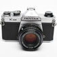 Pentax K1000 35mm SLR w/50mm f2 lens, New seals, canvas strap, Awesome