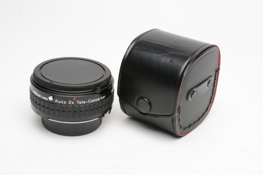Albinar ADG 2X Teleconverter #847 for Minolta mount, caps, Very clean w/Case