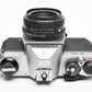 Pentax K1000 35mm SLR w/50mm f2 lens, New seals, canvas strap, Awesome