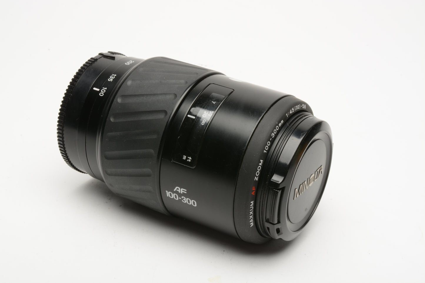 Minolta Maxxum AF 100-300mm f4.5-5.6 Zoom lens, Caps, Nice!