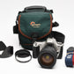 Canon Rebel 2000 35mm SLR w/Tamron 28-200mm zoom lens, strap, case, Nice!