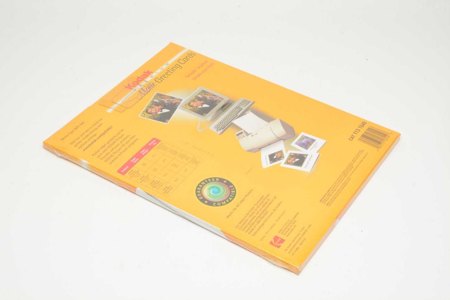 Kodak Premium Matte Greeting cards 20sh Half-fold 45lb