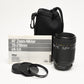 Nikon AF 70-210mm F4-5.6 zoom, very clean, UV + Caps + Pouch, Nice