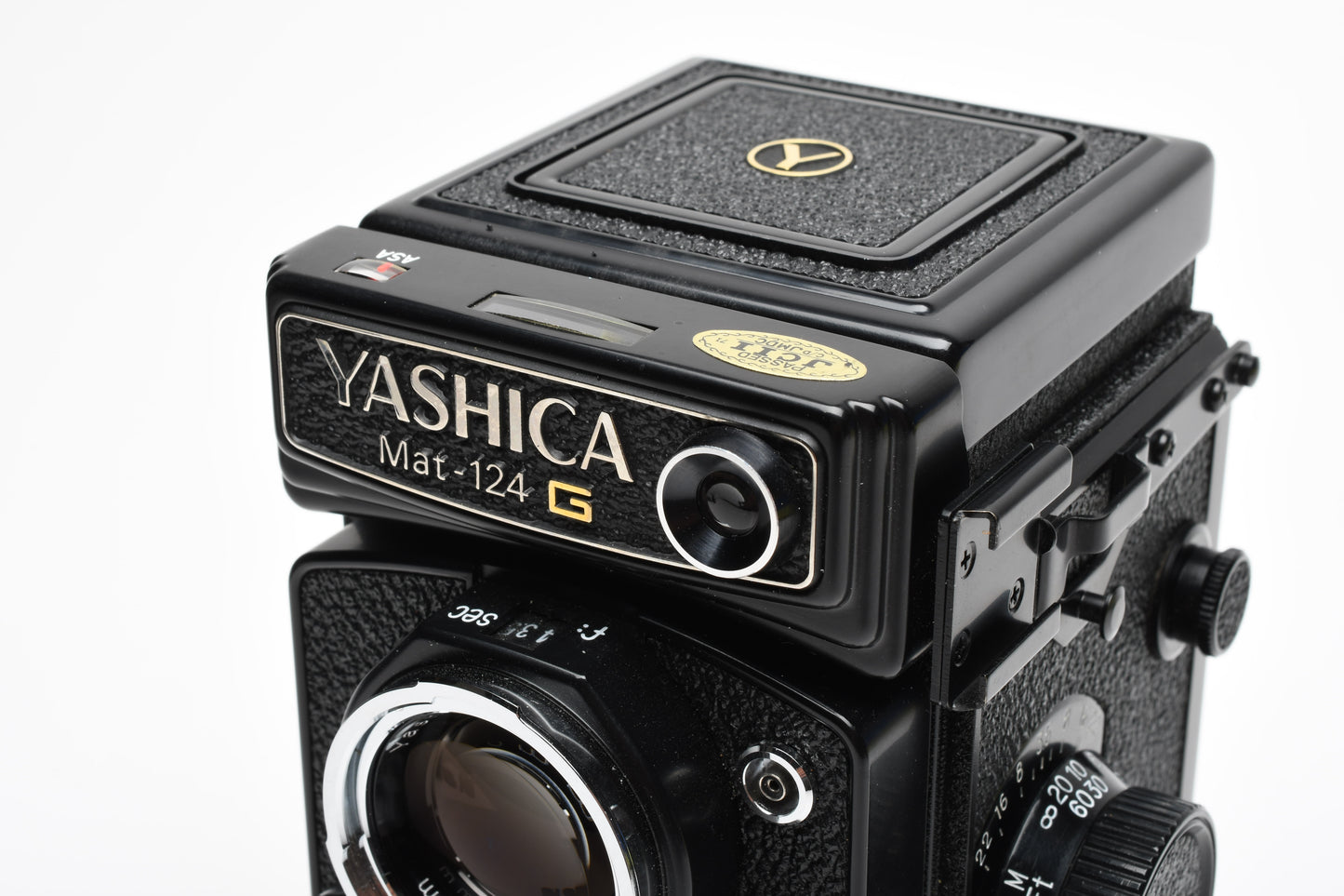 Yashica Mat 124G 120 TLR camera w/80mm f3.5 lens, +Case, Tested, Mint-
