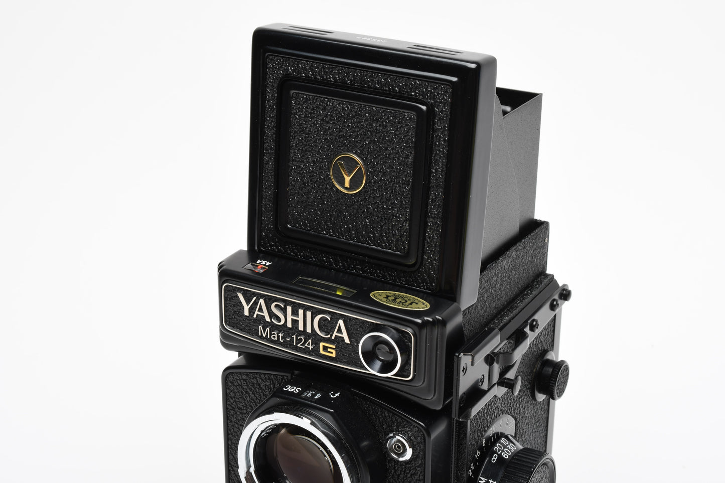 Yashica Mat 124G 120 TLR camera w/80mm f3.5 lens, +Case, Tested, Mint-
