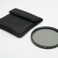 Luminesque 77mm CPL Circular polarizing filter in pouch, Very clean