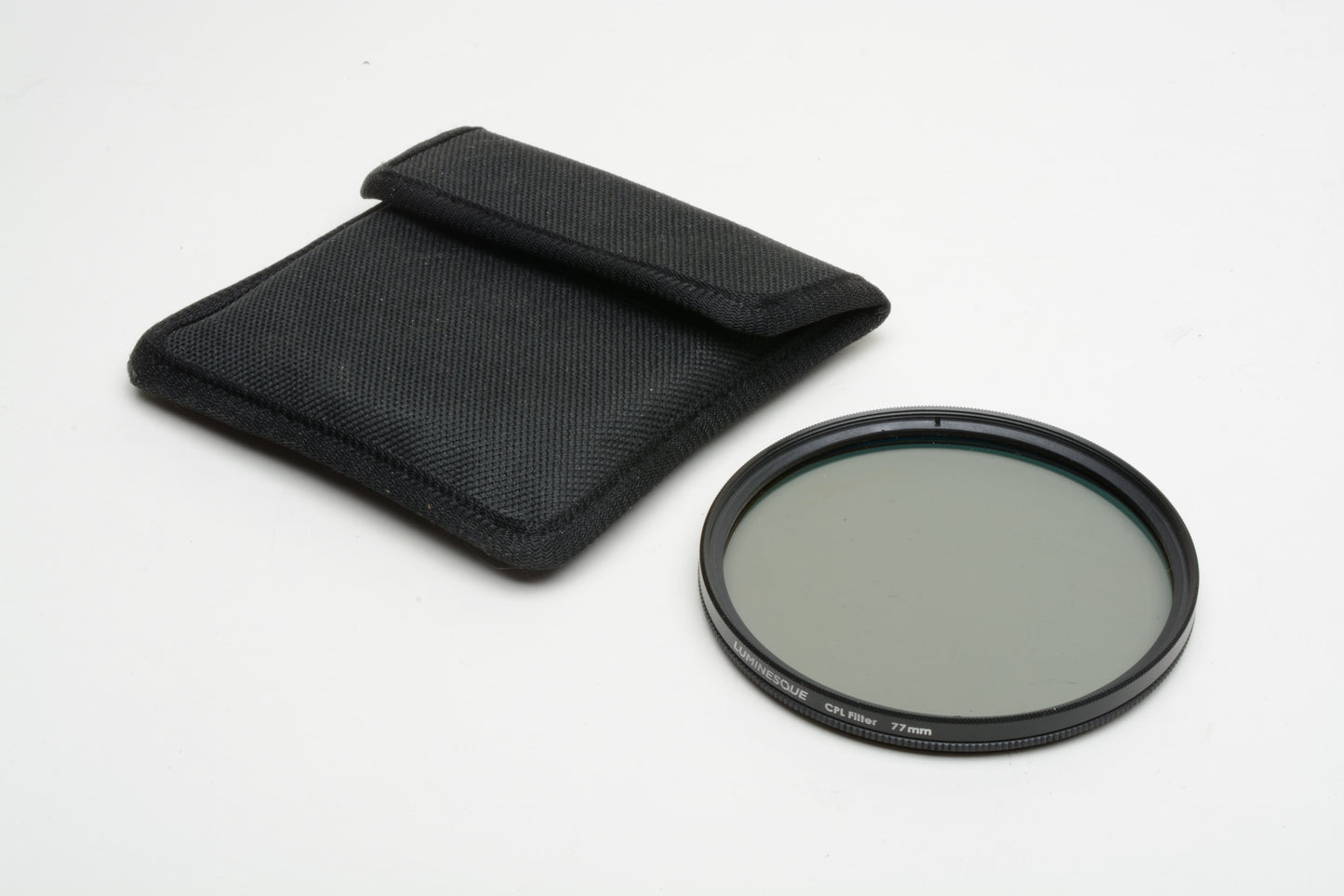 Luminesque 77mm CPL Circular polarizing filter in pouch, Very clean