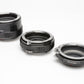 Vivitar Extension Tube Set AT-3 36mm, 20mm, 12mm for NIKON F (Non AI) +case