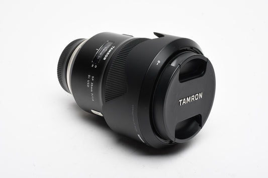 Tamron SP 35mm f1.4 Di USD lens for Nikon F, USA Version, Hood +UV