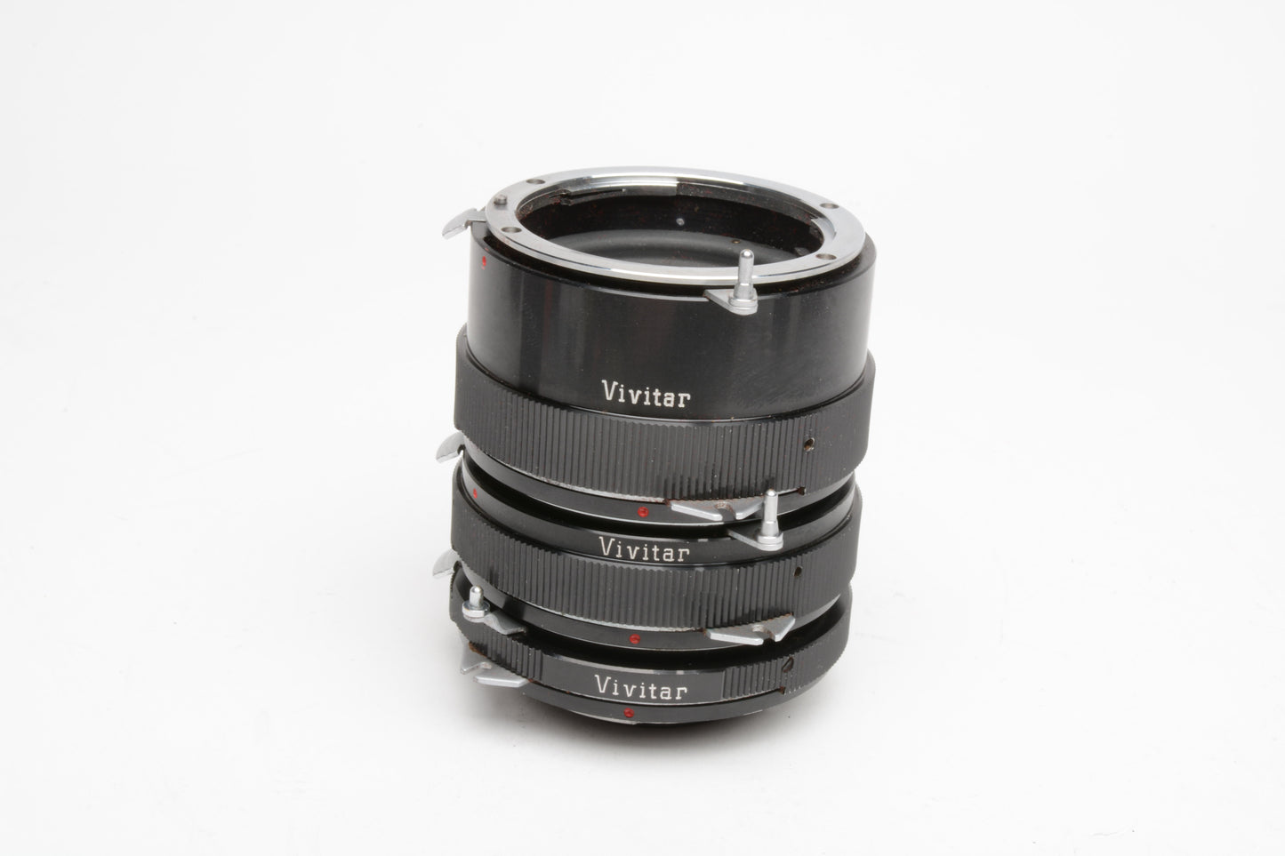 Vivitar Extension Tube Set AT-3 36mm, 20mm, 12mm for NIKON F (Non AI) +case