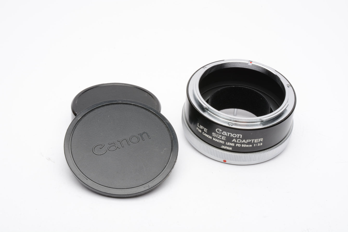 Canon Life Size Adapter Extension Tube for 50mm f3.5 w/Caps, very clean