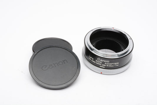 Canon Life Size Adapter Extension Tube for 50mm f3.5 w/Caps, very clean