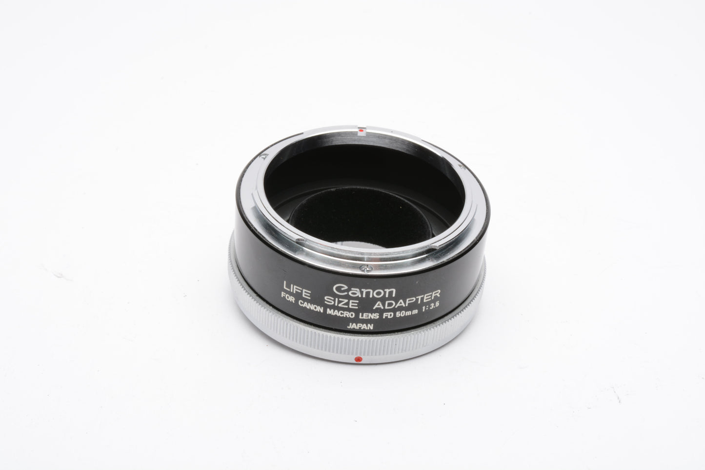 Canon Life Size Adapter Extension Tube for 50mm f3.5 w/Caps, very clean