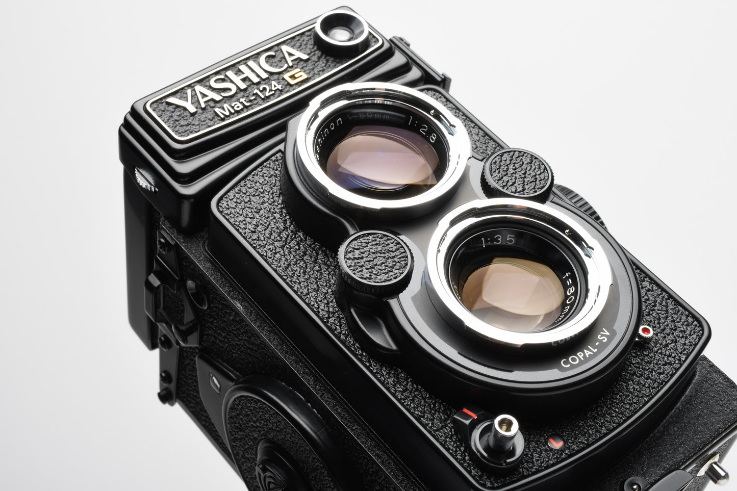 Yashica Mat 124G 120 TLR camera w/80mm f3.5 lens, +Case, Tested, Mint-