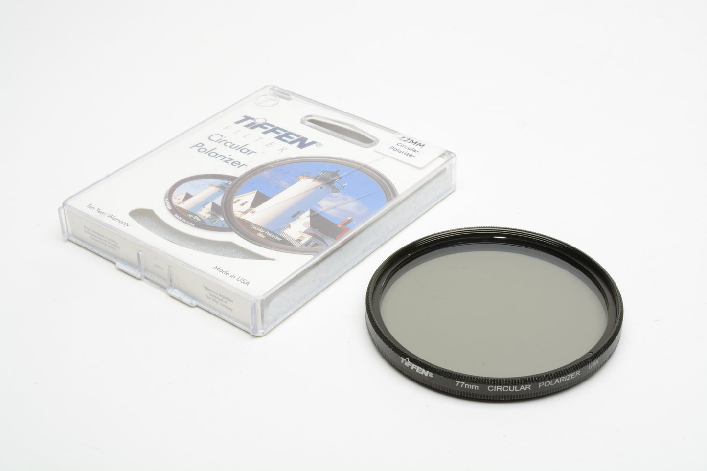 Tiffen 77mm CPL Circular polarizing filter in jewel case, Very clean