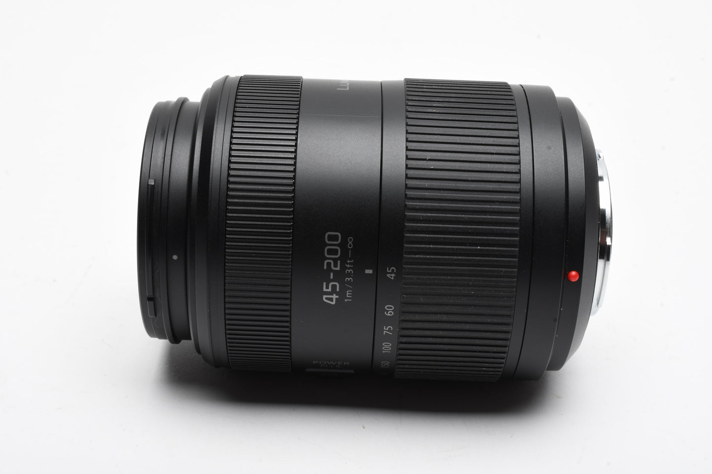 Panasonic Lumix 45-200mm G Vario F4-5.6 Mega OIS w/Caps, Great