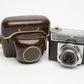 Zeiss-Ikon Contessamat SE Prontor-Matic 500 with leather case, Tested, works!