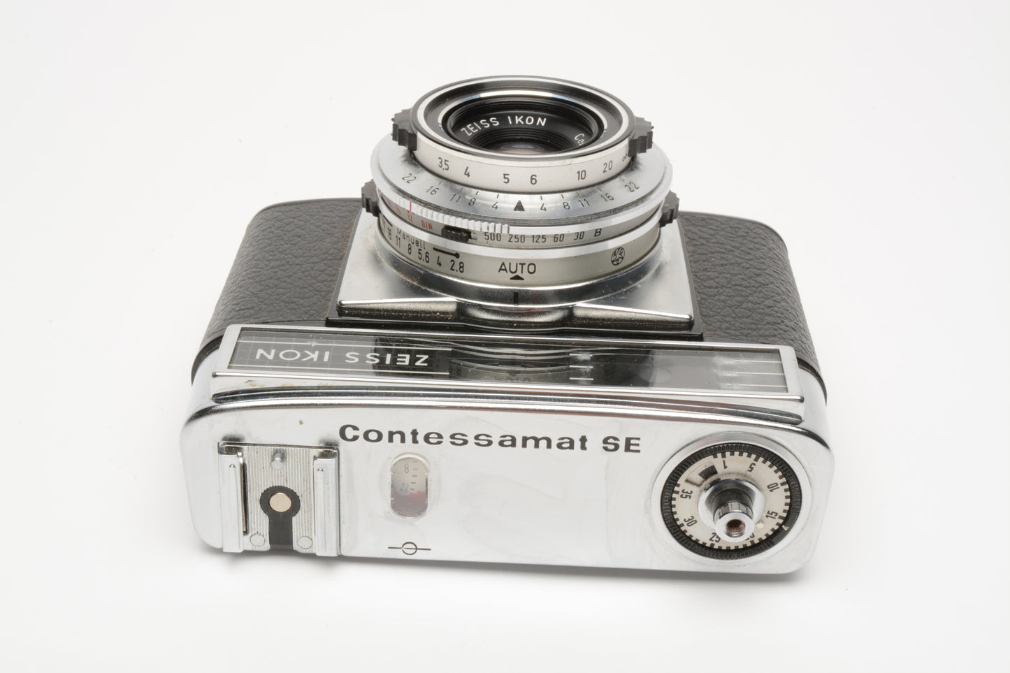 Zeiss-Ikon Contessamat SE Prontor-Matic 500 with leather case, Tested, works!
