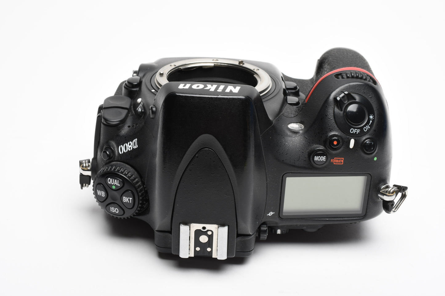 Nikon D800 DSLR body, batt+charger, 55K Acts, Tested, USA Version, Good!