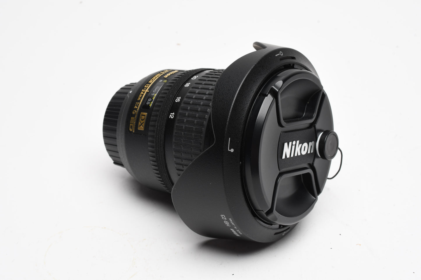 Nikon AF-S Nikkor 12-24mm f4G ED DX w/Caps, Hood, Mint-