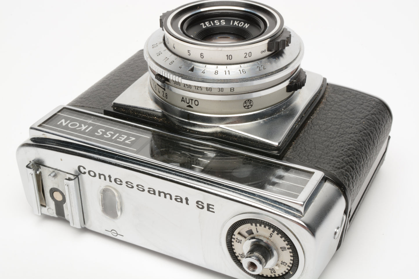 Zeiss-Ikon Contessamat SE Prontor-Matic 500 with leather case, Tested, works!