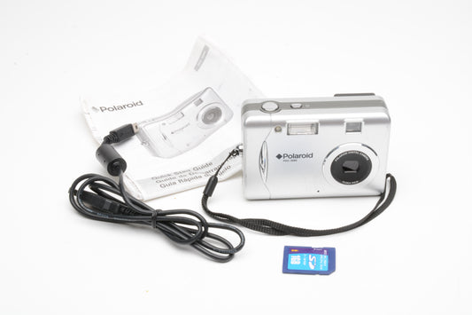 Polaroid PDC-5080 Digital Point&Shoot 5.1MP 4X Digital Zoom Camera (Silver)