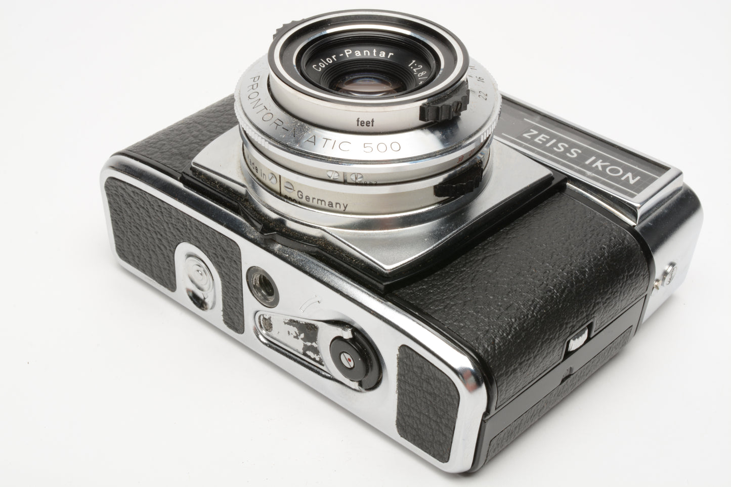 Zeiss-Ikon Contessamat SE Prontor-Matic 500 with leather case, Tested, works!