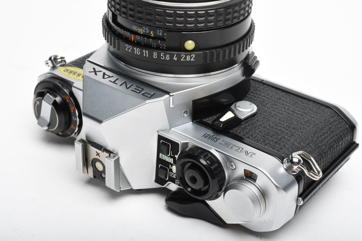 Pentax ME Super 35mm SLR w/50mm f2, Strap, New seals, Tested, Clean!