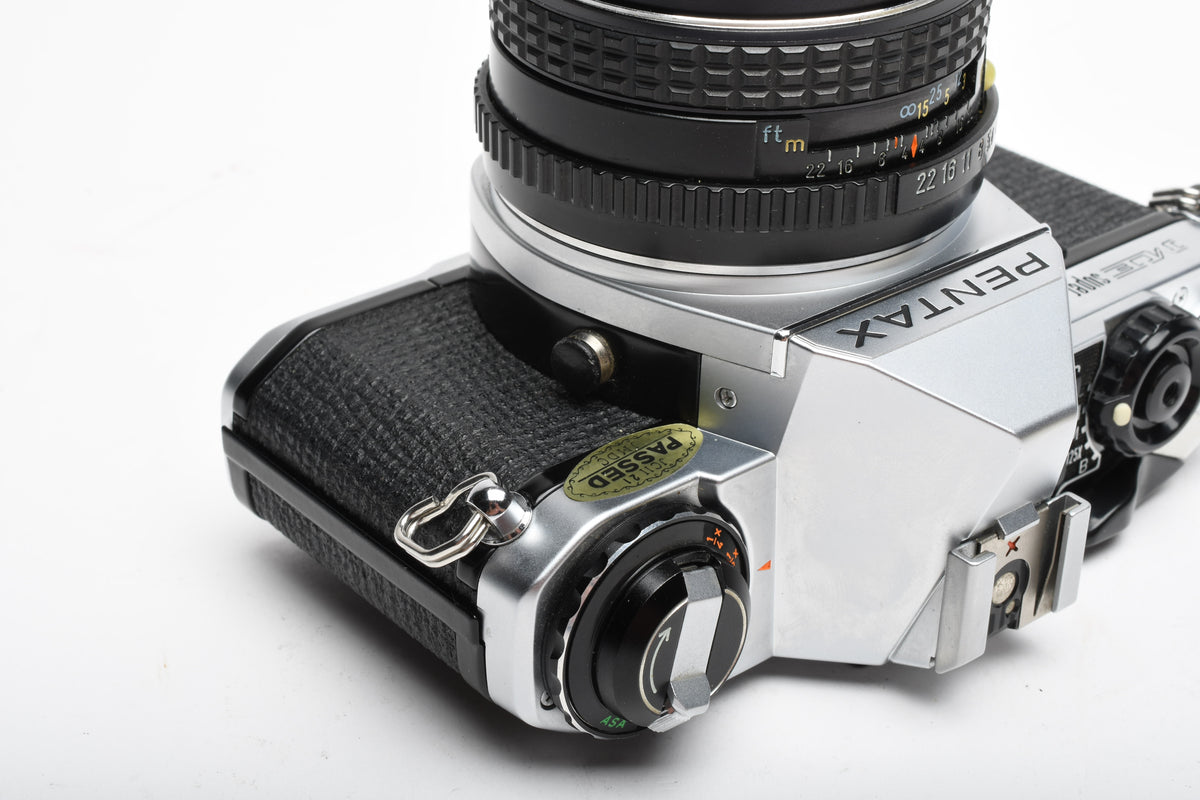 Pentax ME Super 35mm SLR w/50mm f2, Strap, New seals, Tested, Clean!