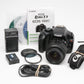 Canon EOS  Rebel T3 w/18-55mm f3.5-5.6 IS II lens, batt+charger Only 503 Acts!!