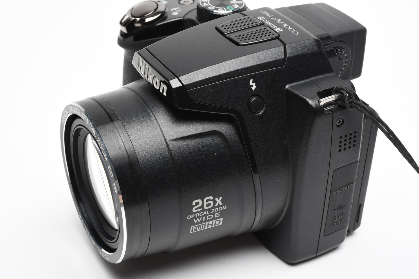 Nikon Coolpix P100 10.3MP 26X HD Zoom Digital Point&Shoot, Manual, Nice