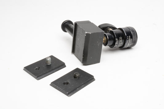 Perfected Products Clamp w/2 Hasselblad adapter plates on Bogen 3009 Head