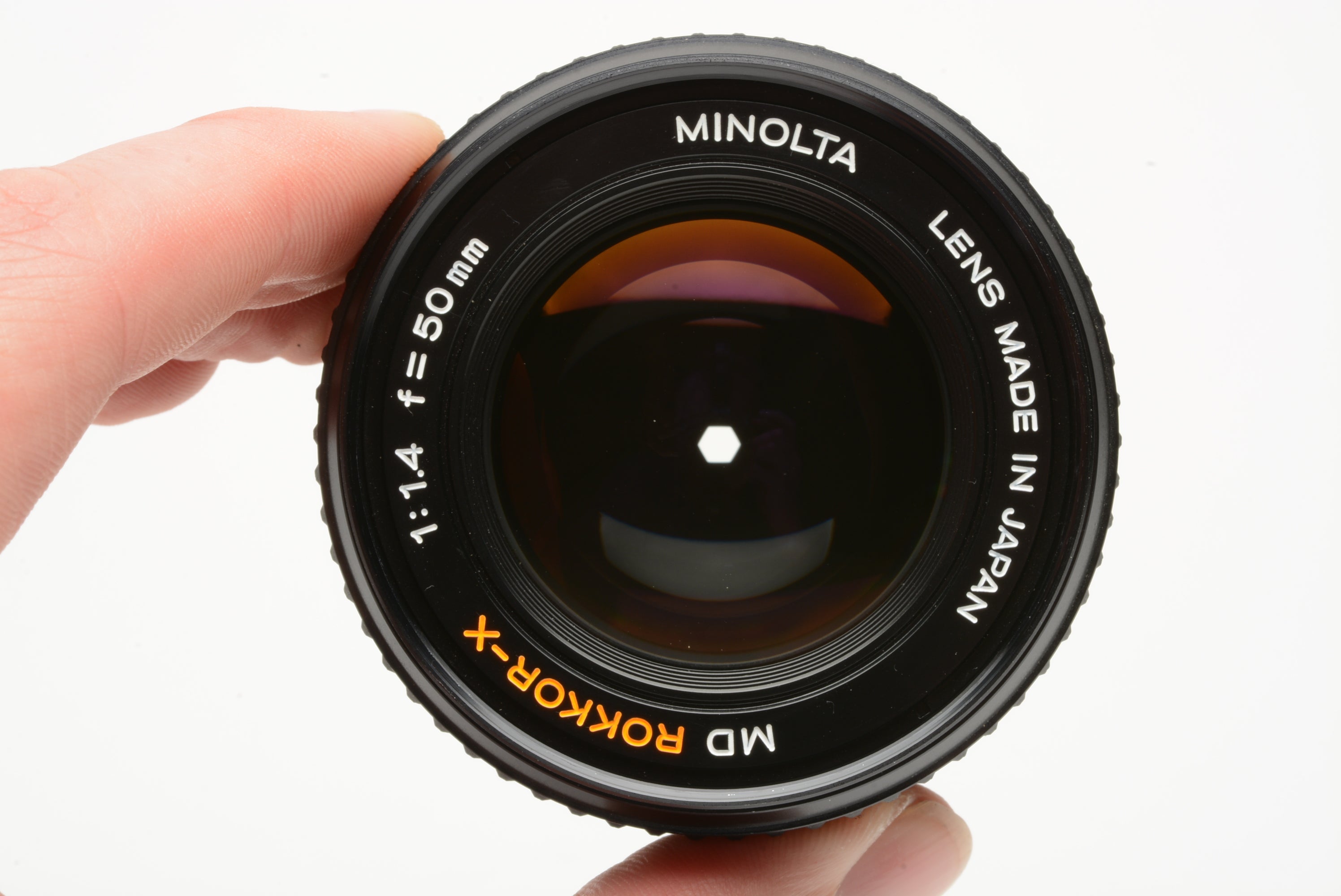 Minolta hotsell Rokkor-X MD 45mm f/2 MF MD Lens, w/ lens filter, caps, very clean, film tested