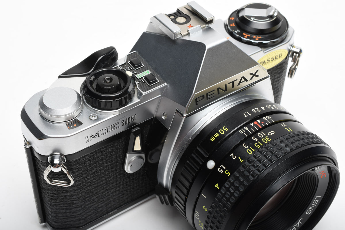 Pentax ME Super 35mm SLR w/50mm f1.7, Strap, New seals, Tested, Nice!