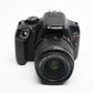 Canon EOS Rebel T6 DSLR w/18-55mm IS II, batt+charger 34K Acts, Tested