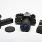 Sears KS1000 35mm SLR w/Access 28-80mm f3.5-4.5 zoom lens, winder strap, new seals