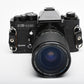 Sears KS1000 35mm SLR w/Access 28-80mm f3.5-4.5 zoom lens, winder strap, new seals