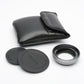 Canon WA-34 Wide angle lens attachment 34mm w/caps and pouch