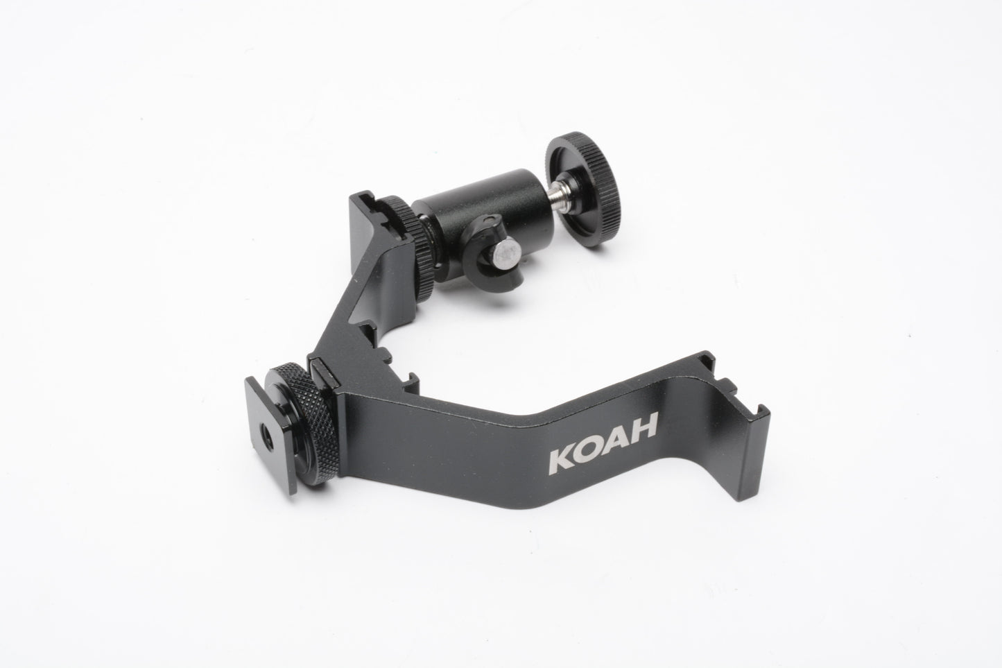 Koah 4.1" Triple Shoe Bracket w/small ball head, very clean