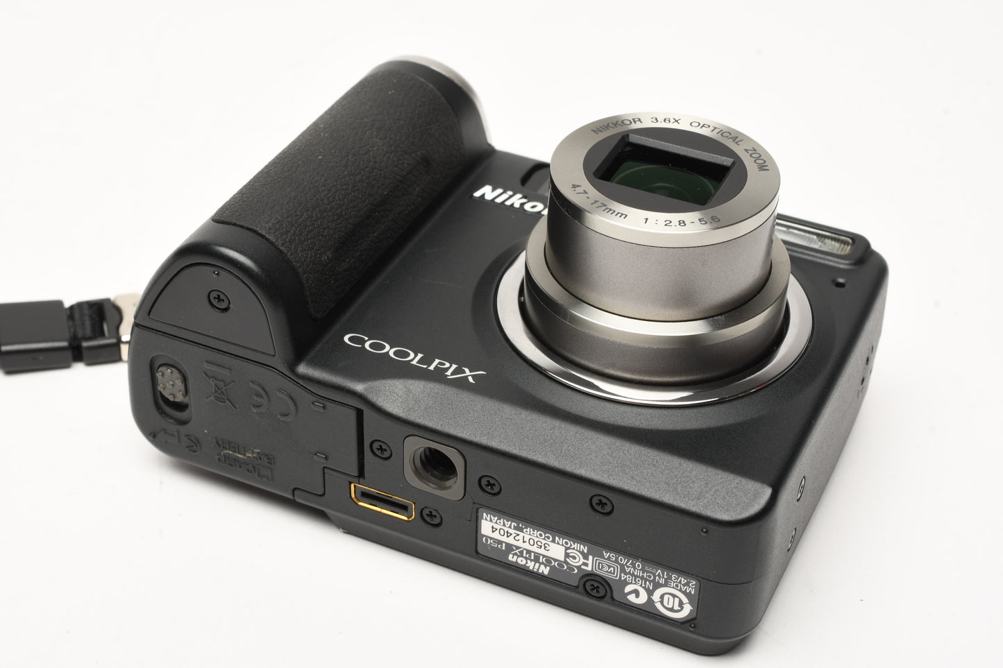 Nikon Coolpix P50 8.1MP Digital Point&Shoot, Case, 4GB SD, cables+CD, Great!