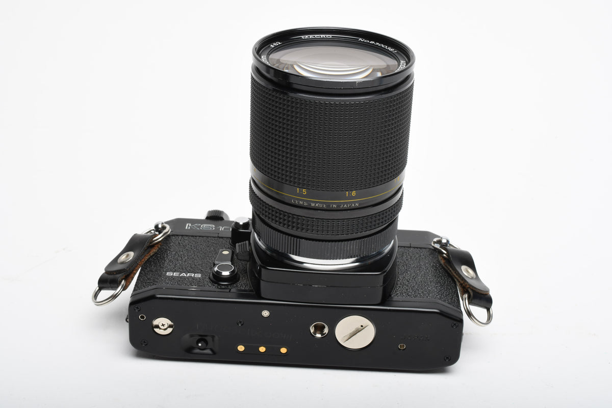 Sears KS1000 35mm SLR w/Access 28-80mm f3.5-4.5 zoom lens, winder strap, new seals