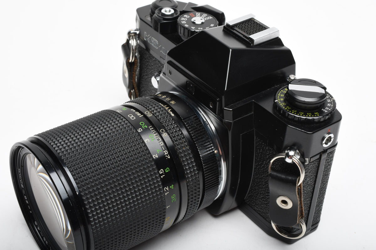 Sears KS1000 35mm SLR w/Access 28-80mm f3.5-4.5 zoom lens, winder strap, new seals