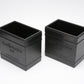 Set of 2 Ace 4x5 hard rubber developing tanks