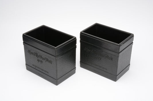 Set of 2 Ace 4x5 hard rubber developing tanks